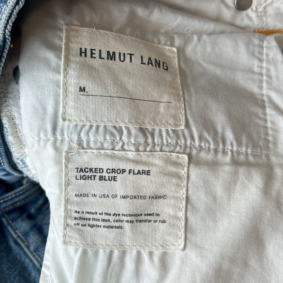 Helmut Lang Tacked Crop Flare Jeans - Picture 5 of 9